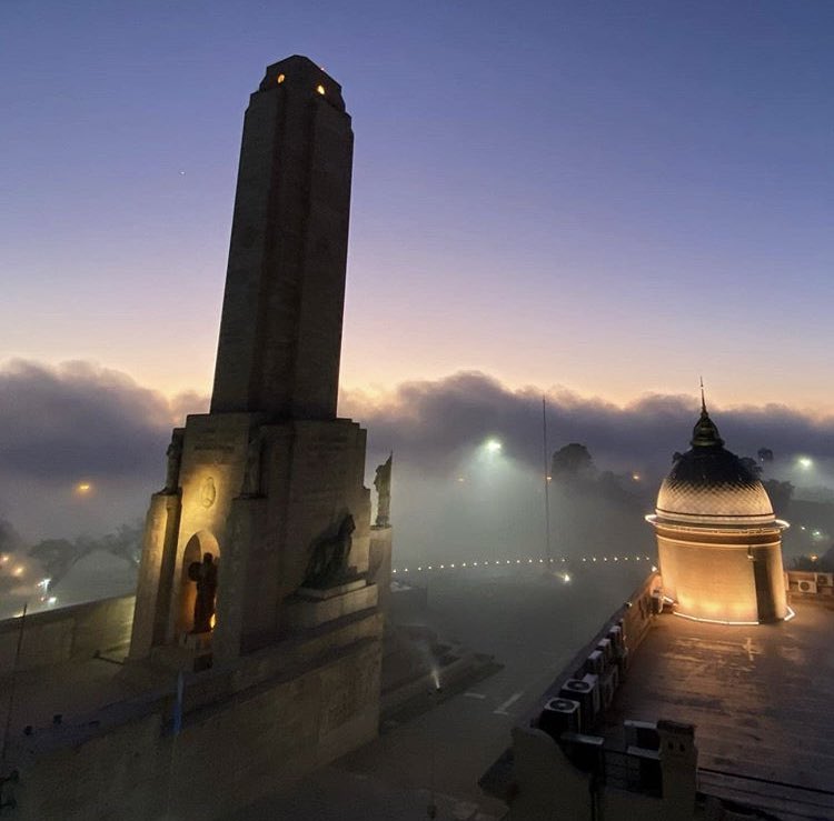 Humo visto desde Rosario