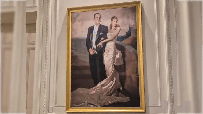 CASA ROSADA: Karina Milei saca un histórico cuadro de Perón y Evita y evalúa reemplazarlo por uno de Messi