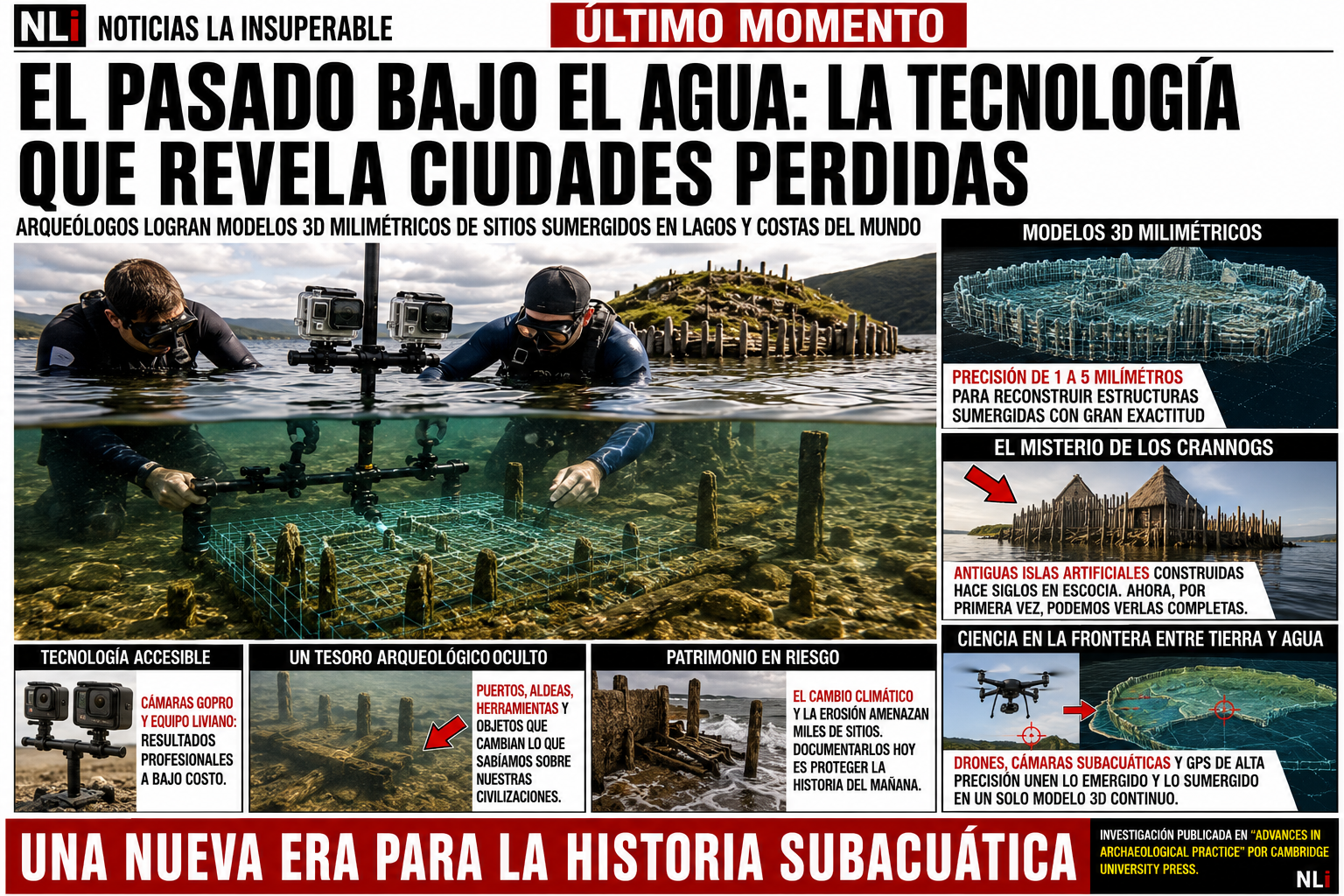 En la frontera entre tierra y agua: el hallazgo arqueológico que está cambiando la forma de estudiar el pasado