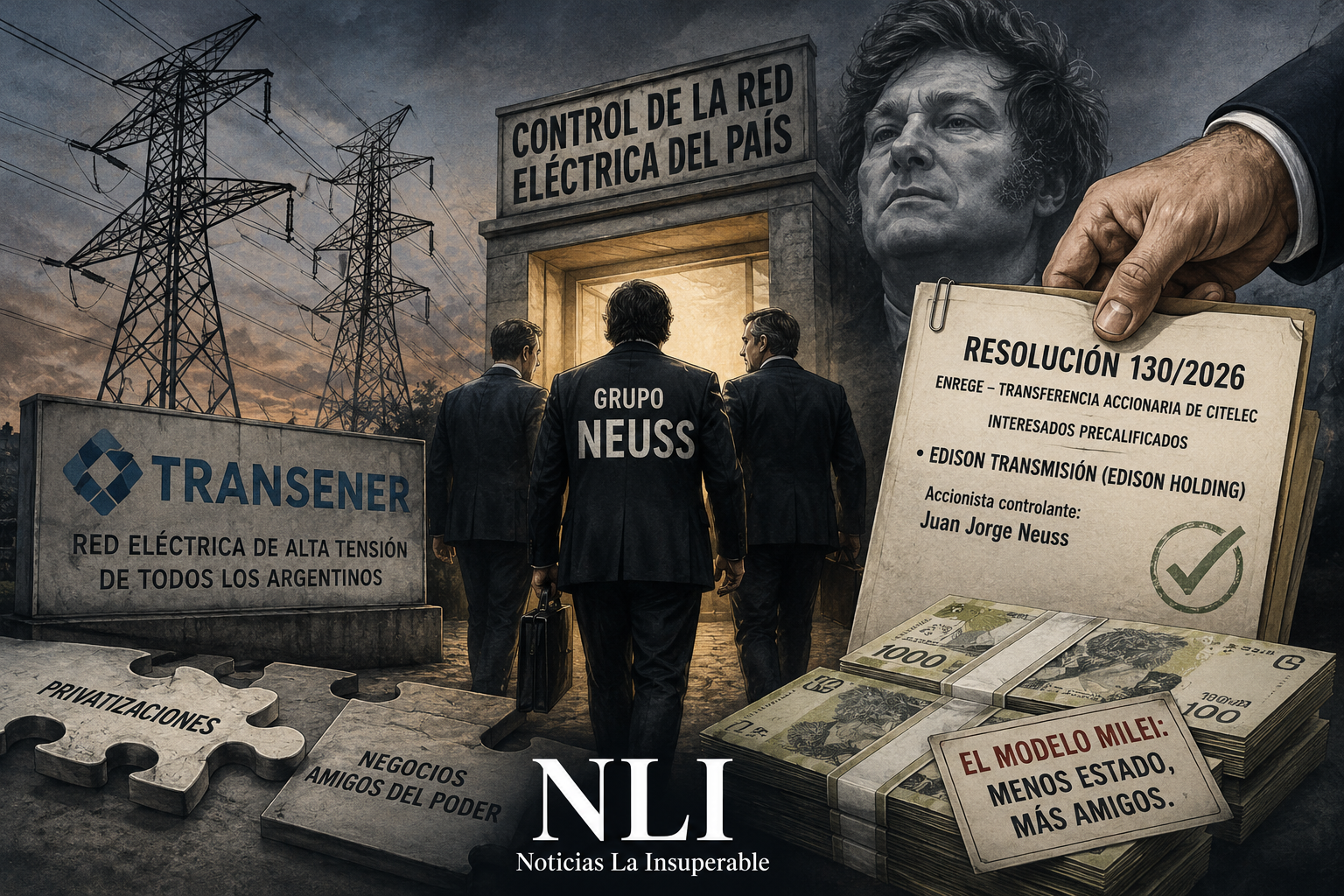 Los Neuss avanzan sobre la red eléctrica: una resolución oficial vuelve a exponer a los empresarios favorecidos por las privatizaciones de Milei
